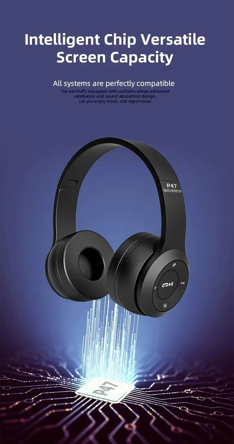 Audífonos Inalámbricos P47 Bluetooth 5.0