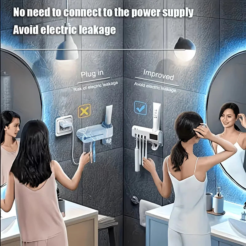 Porta Cepillos Inteligente con Dispensador Pro