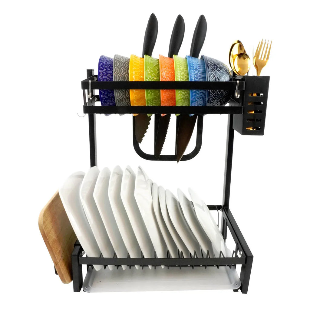 Escurridor Moderno Multifuncional con Porta Cuchillos