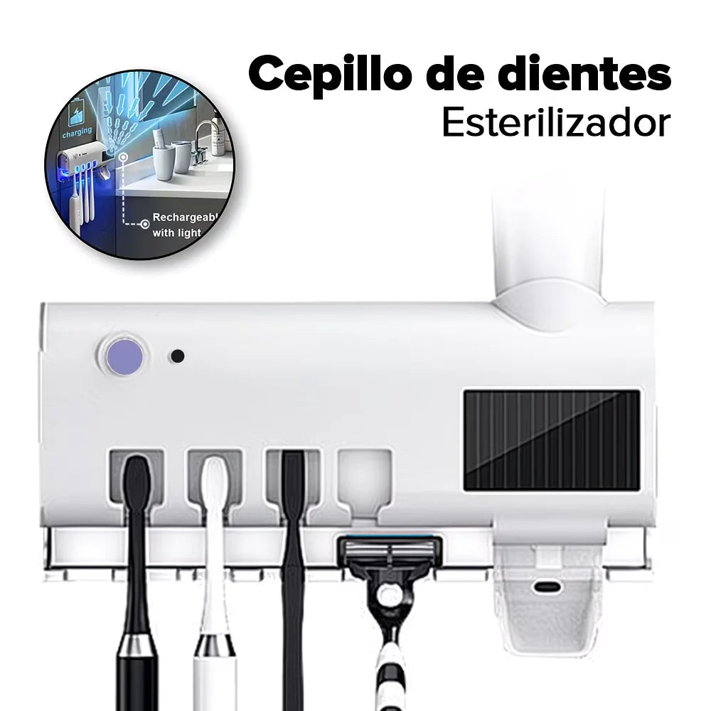 Porta Cepillos Inteligente con Dispensador Pro
