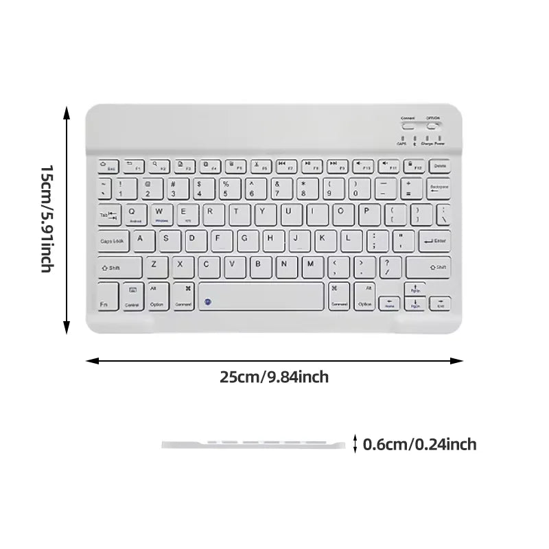 Teclado Inalámbrico Ultra Delgado para Tablet y Celular