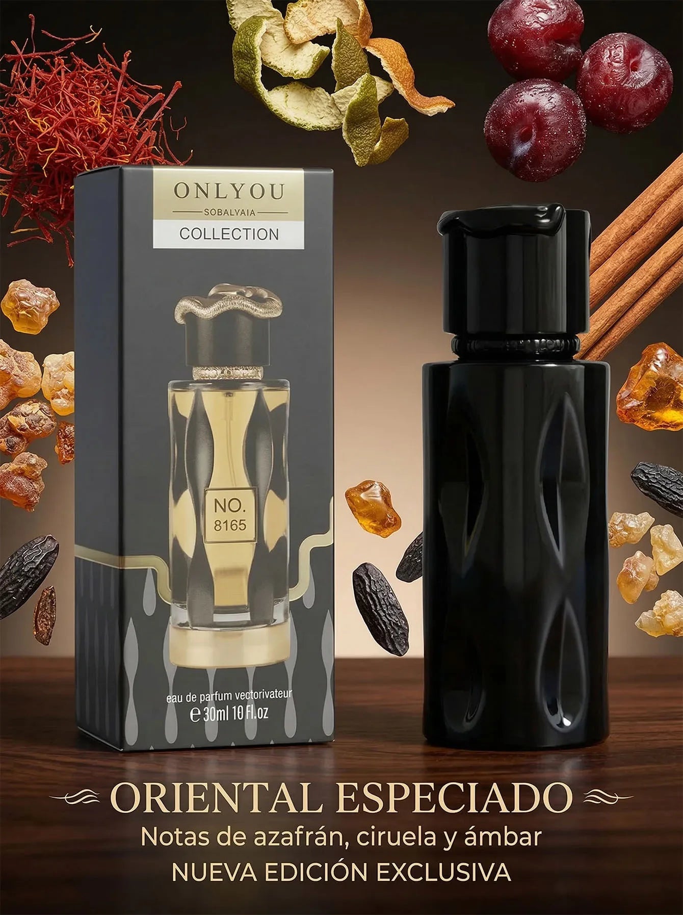 Fragancia Nocturna Onlyou con Notas de Ámbar y Canela