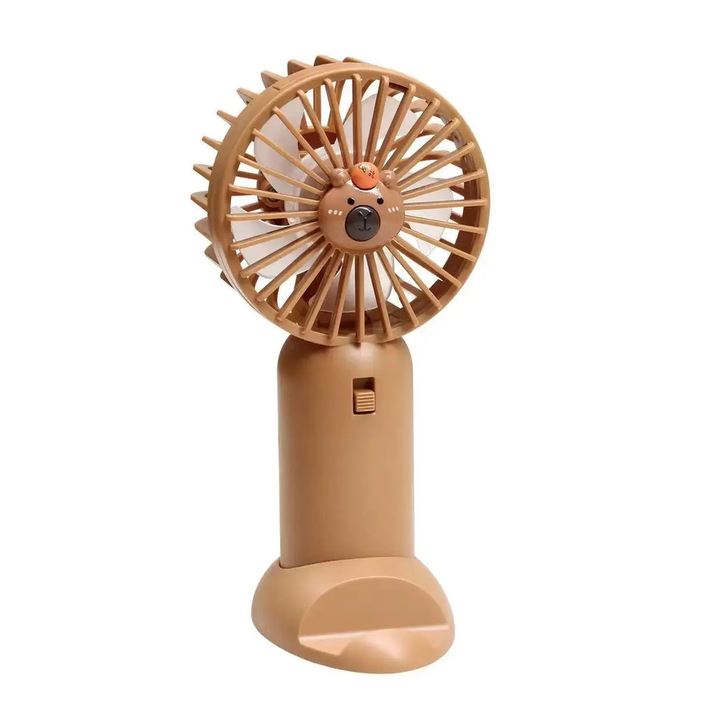 Ventilador de Escritorio Capibara 2 en 1 con Soporte para Celular