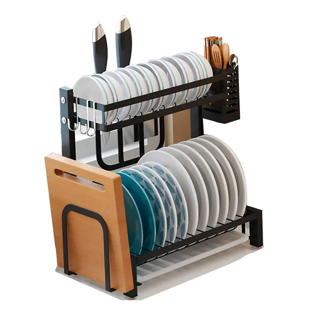 Escurridor Moderno Multifuncional con Porta Cuchillos