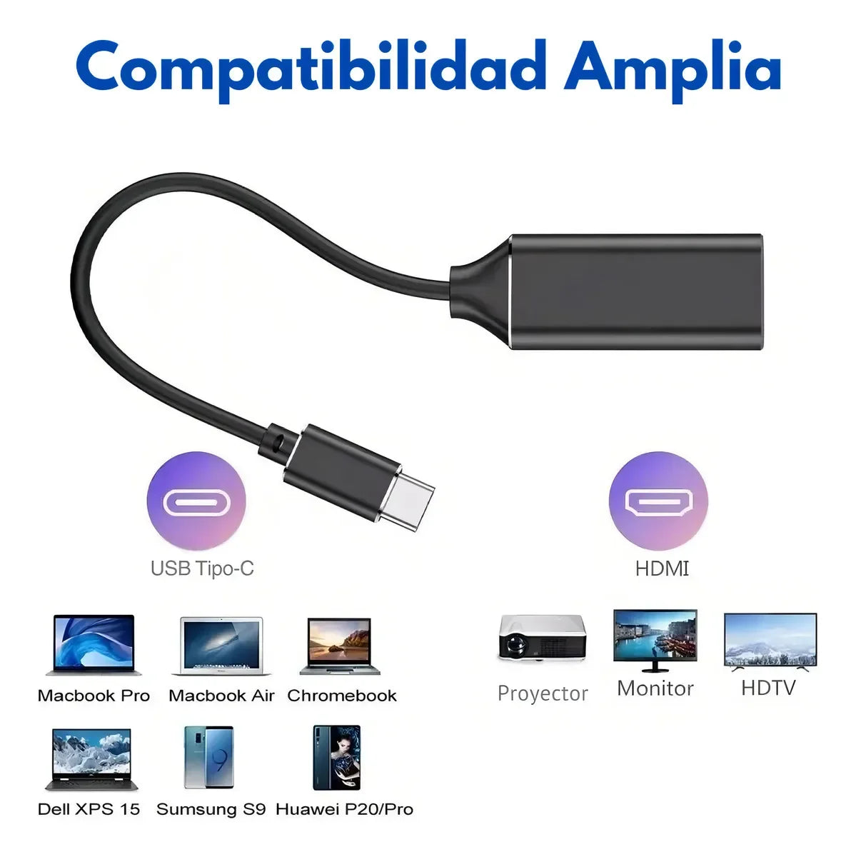 Adaptador USB-C a HDMI 4K Pro.