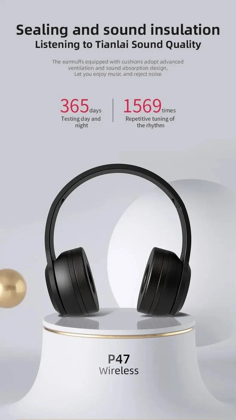Audífonos Inalámbricos P47 Bluetooth 5.0