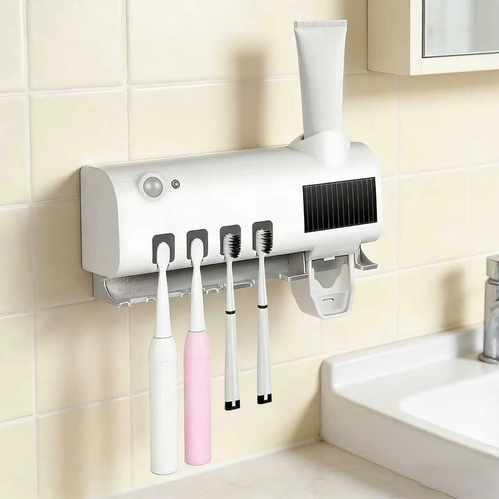 Porta Cepillos Inteligente con Dispensador Pro