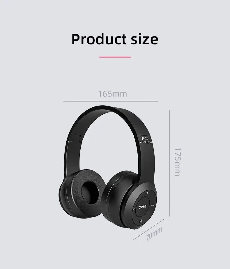 Audífonos Inalámbricos P47 Bluetooth 5.0