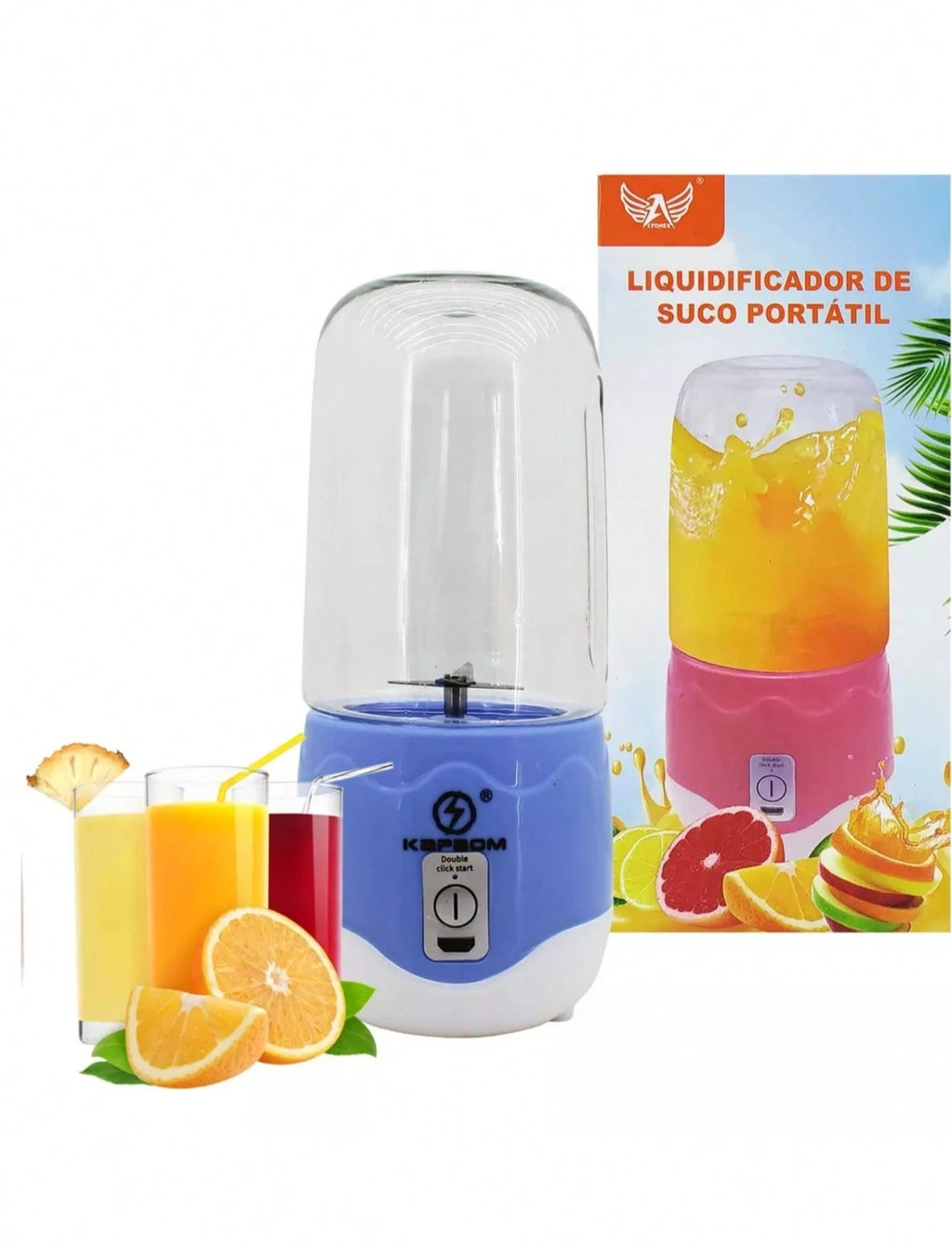 Mini Licuadora Personal para Smoothies y Jugos