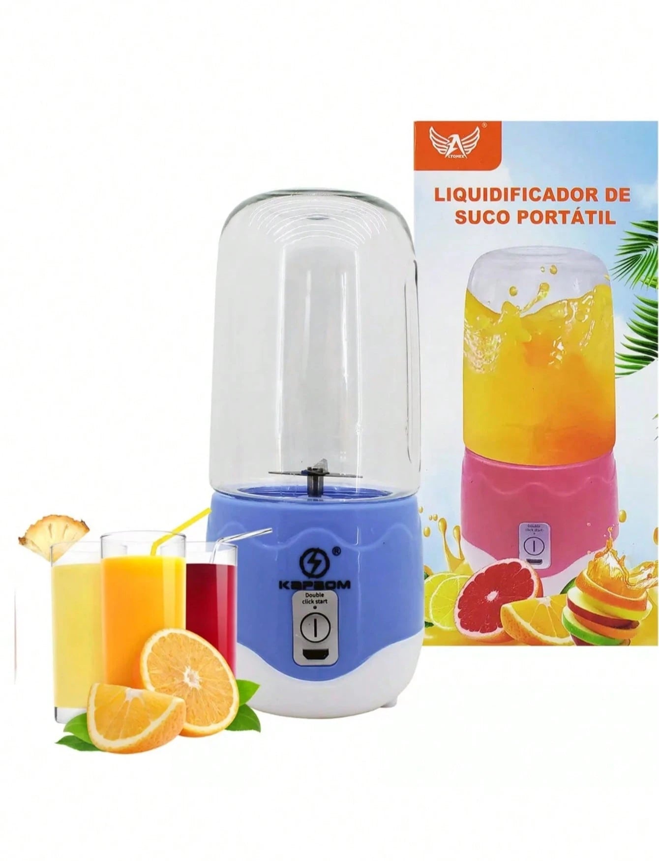 Mini Licuadora Personal para Smoothies y Jugos