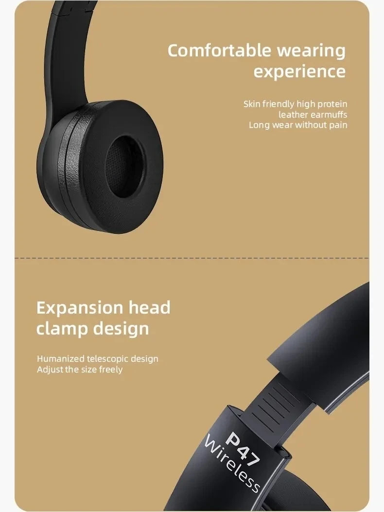 Audífonos Inalámbricos P47 Bluetooth 5.0