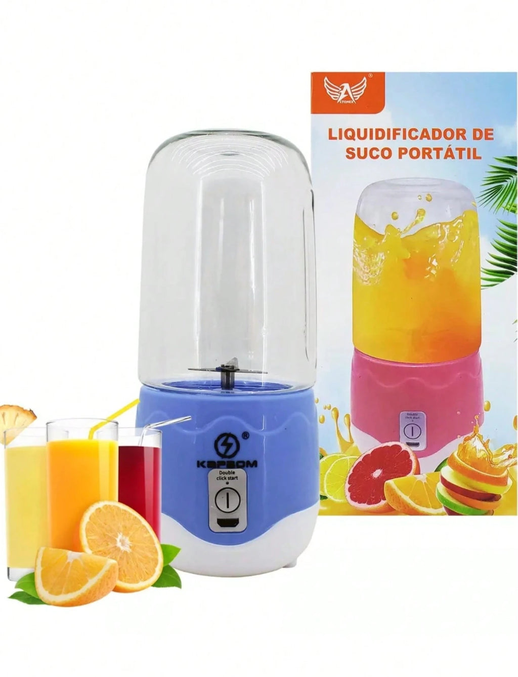 Mini Licuadora Personal para Smoothies y Jugos