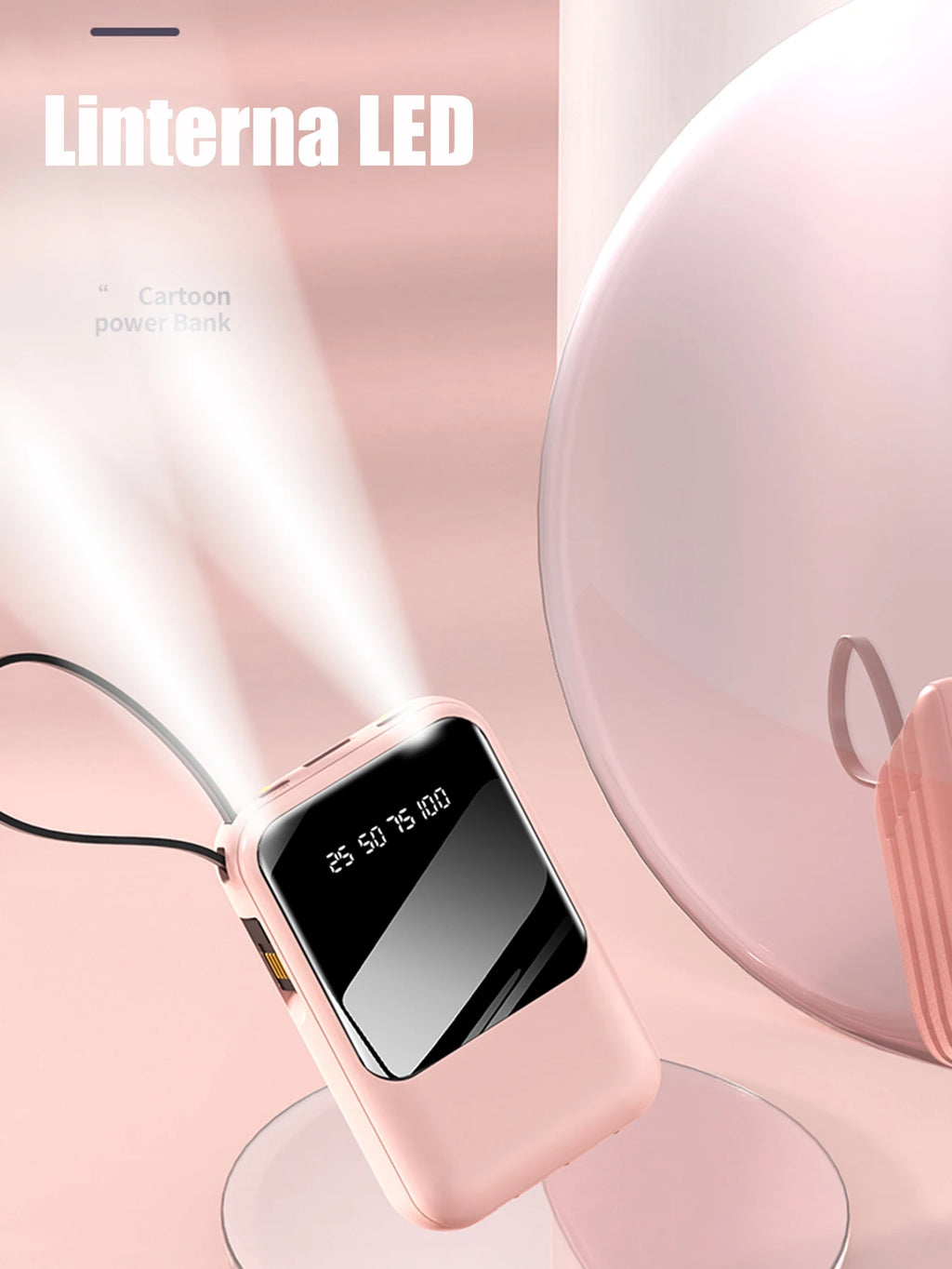 Power Bank 20,000mAh con 4 Cables Integrados