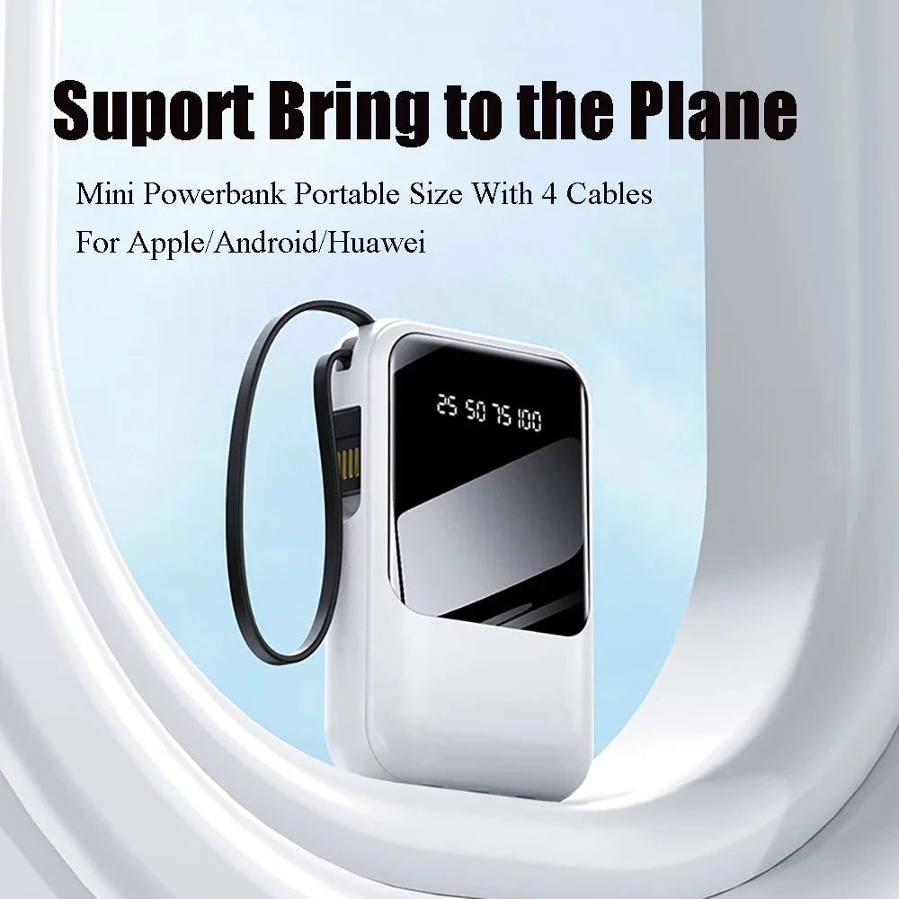 Power Bank 20,000mAh con 4 Cables Integrados