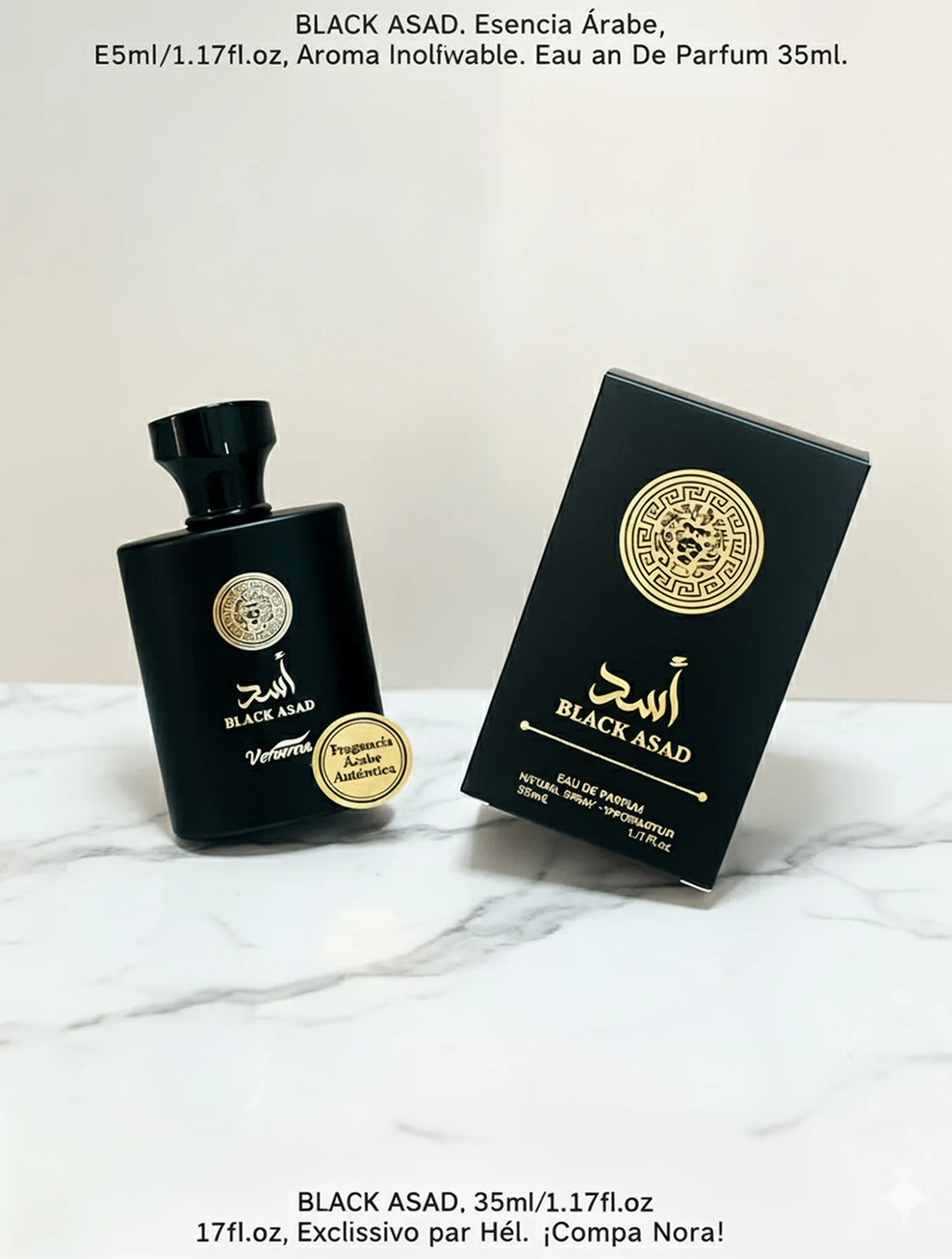 Perfume Árabe Black Asad 35ml - Fragancia Exótica
