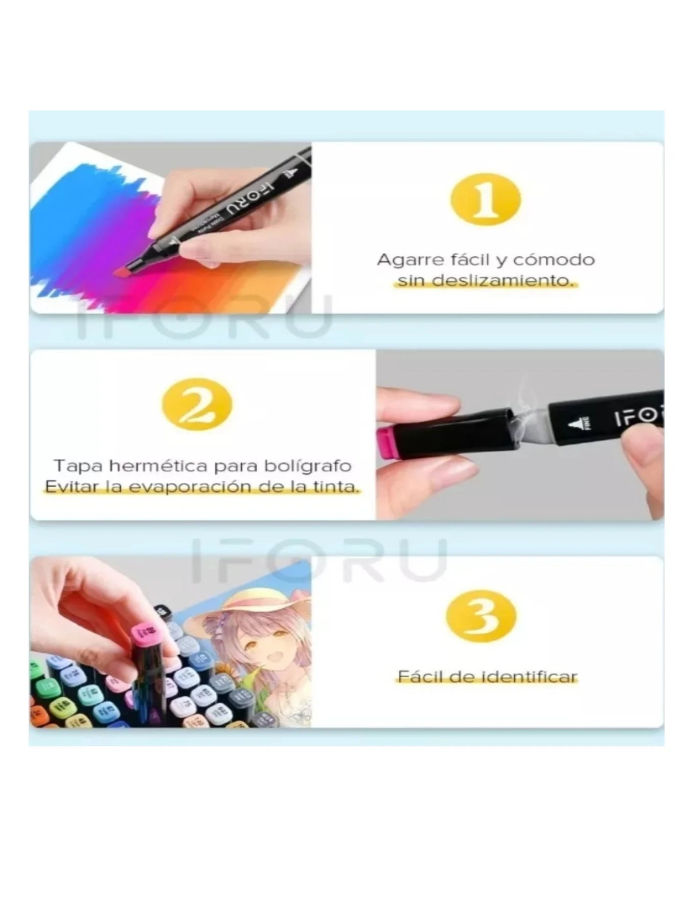 Plumones de Arte Profesionales con Estuche Organizador