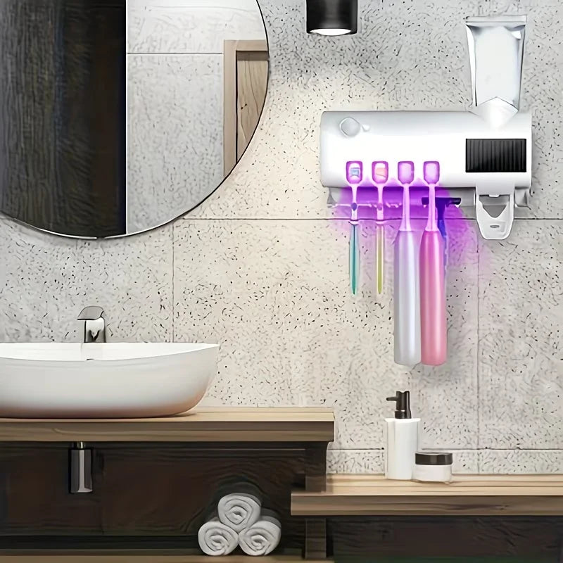 Porta Cepillos Inteligente con Dispensador Pro