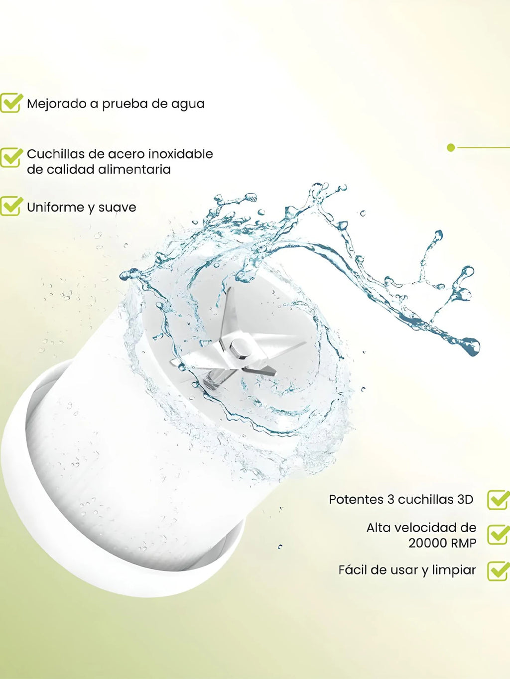 Licuadora Portátil Premium 350ml - Estilo Botella - DarExpress™