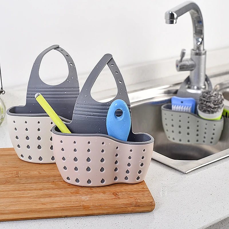 Soporte Flexible para Esponja - Organizador de Fregadero Multiusos