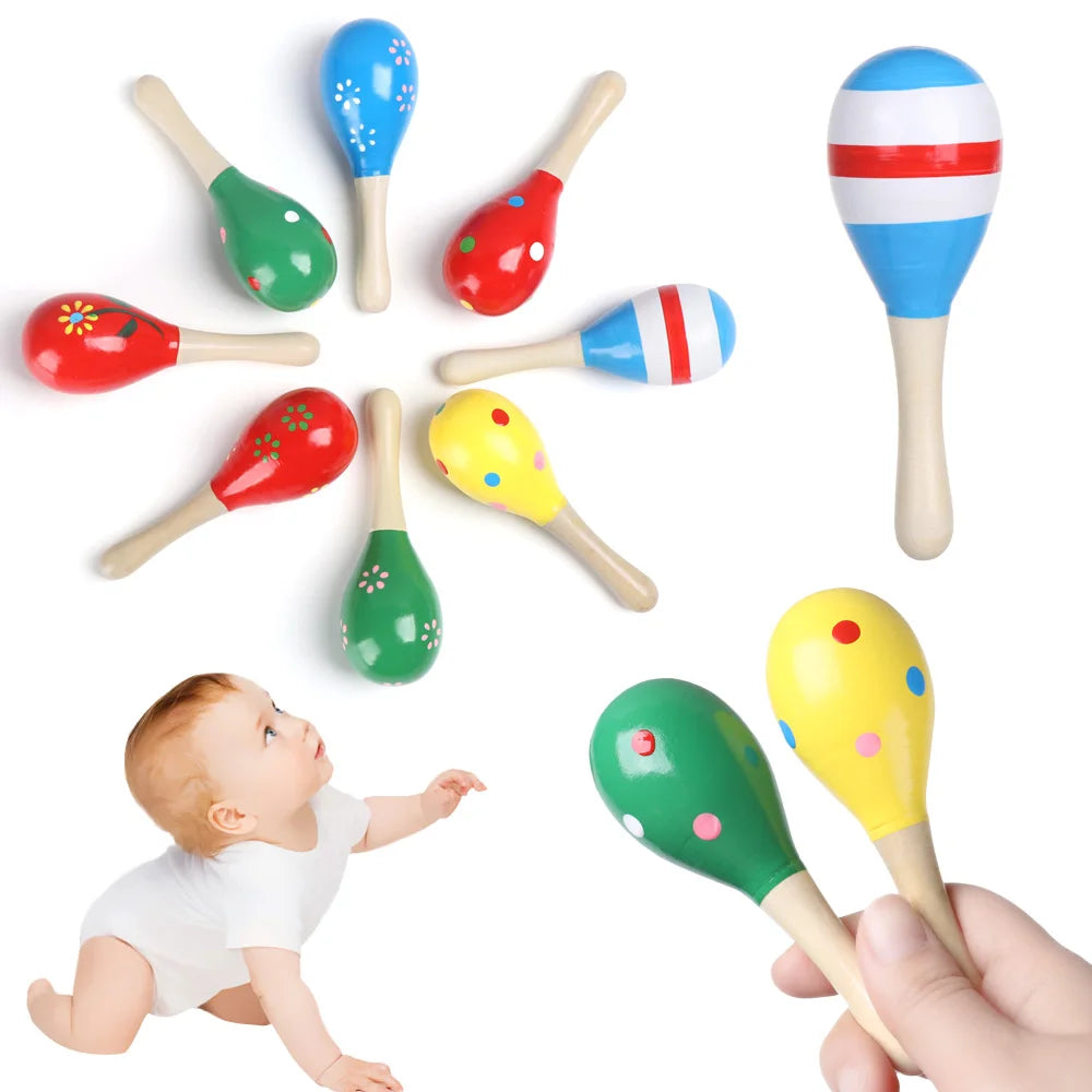 Sonaja de Madera "Primeros Ritmos" - Estimulación Sensorial