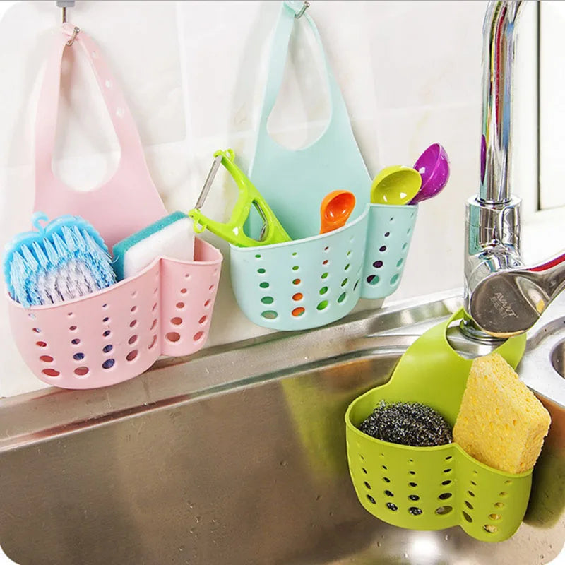 Soporte Flexible para Esponja - Organizador de Fregadero Multiusos