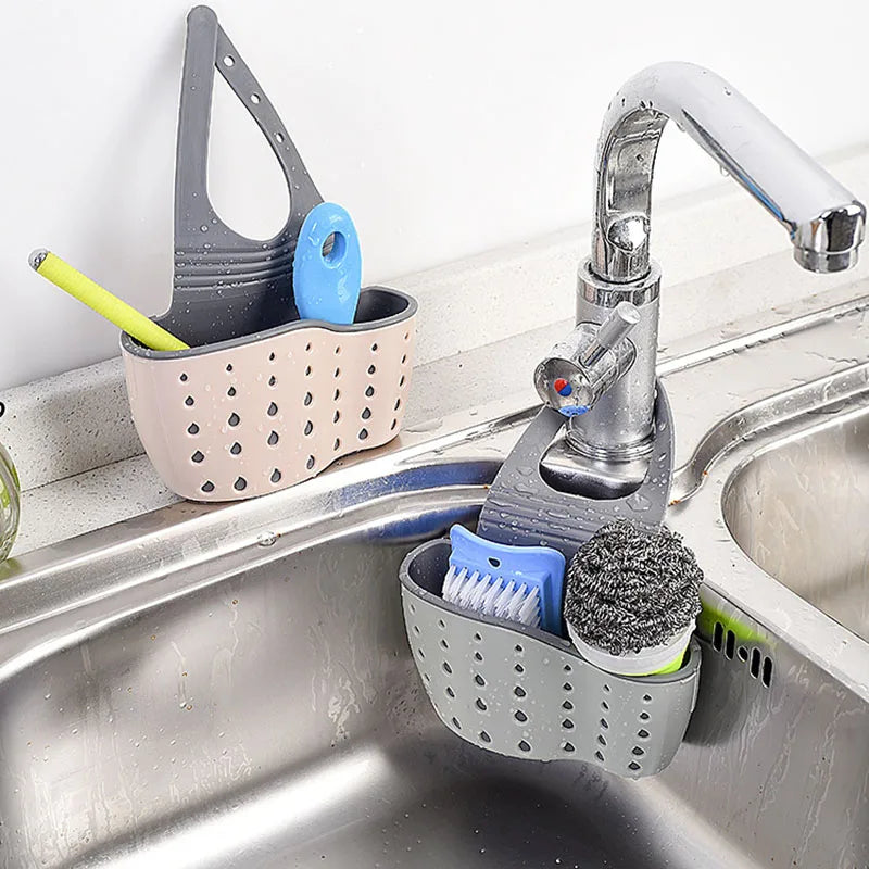 Soporte Flexible para Esponja - Organizador de Fregadero Multiusos