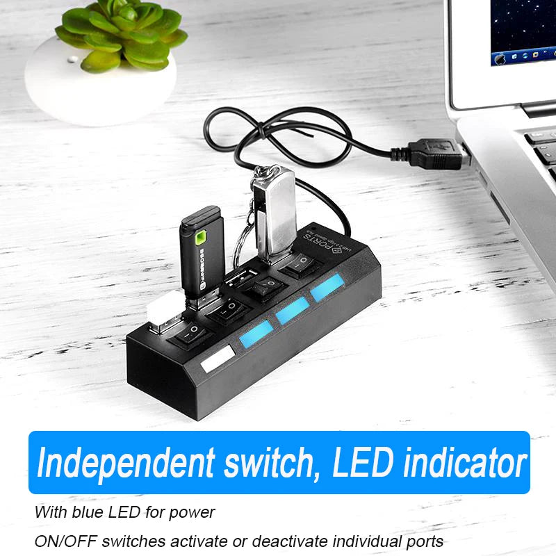 Hub USB 3.0 de alta velocidad con 4/7 puertos...
