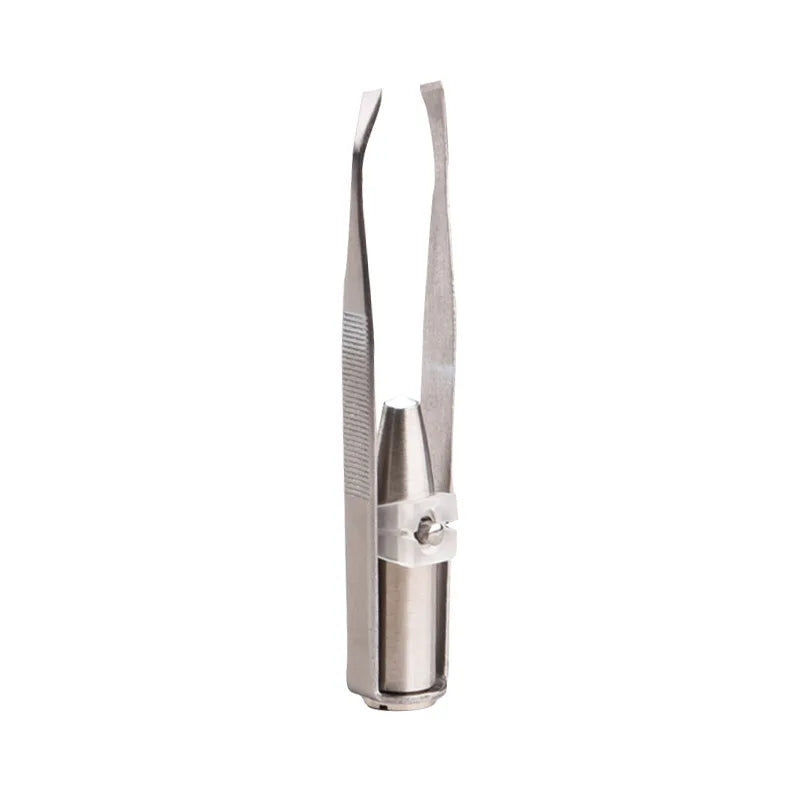 Pinzas Profesionales de Acero Inoxidable con LED