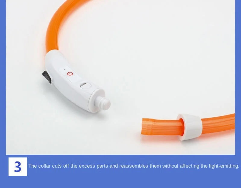 Collar luminoso recargable USB...