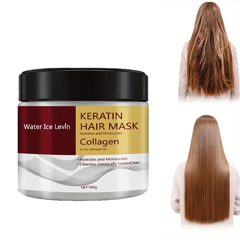 Mascarilla de Keratina y Colágeno - Reparación Intensiva y Brillo Espejo