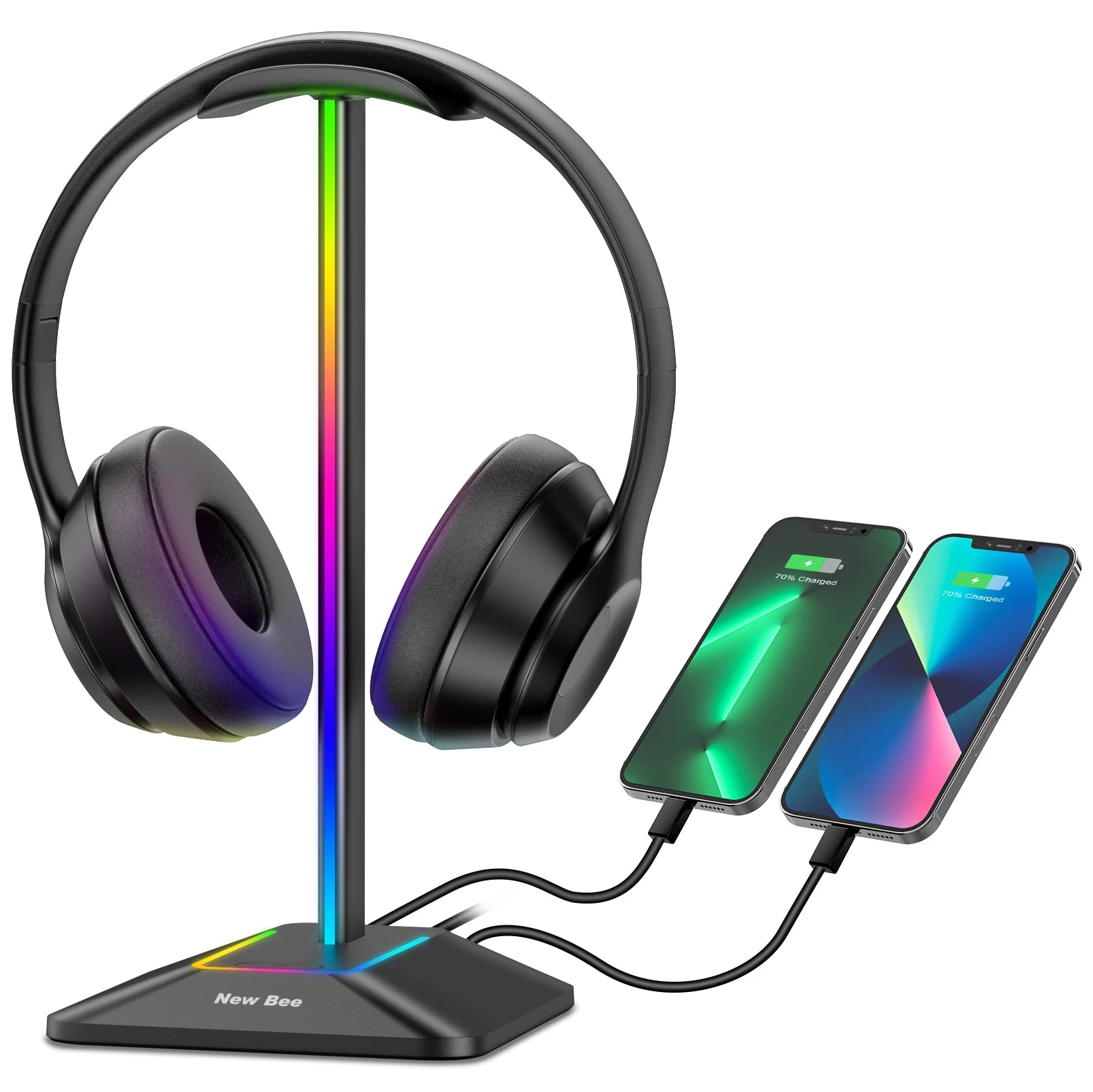 Soporte para auriculares New Bee Z8 RGB...
