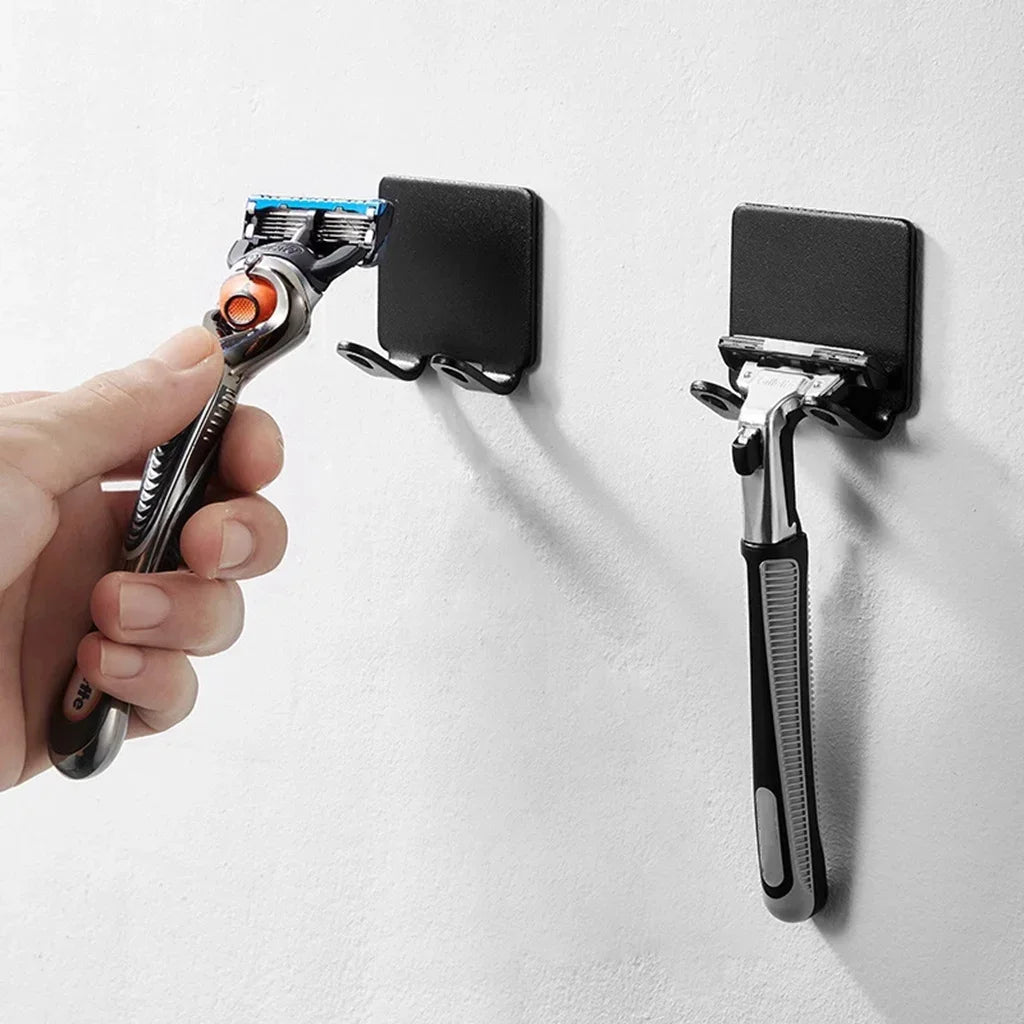 Soporte de Acero Inoxidable para Rastrillo - Adhesivo de Pared Sin Taladro