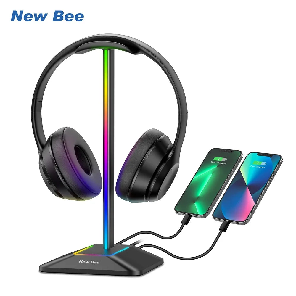 Soporte para auriculares New Bee Z8 RGB...