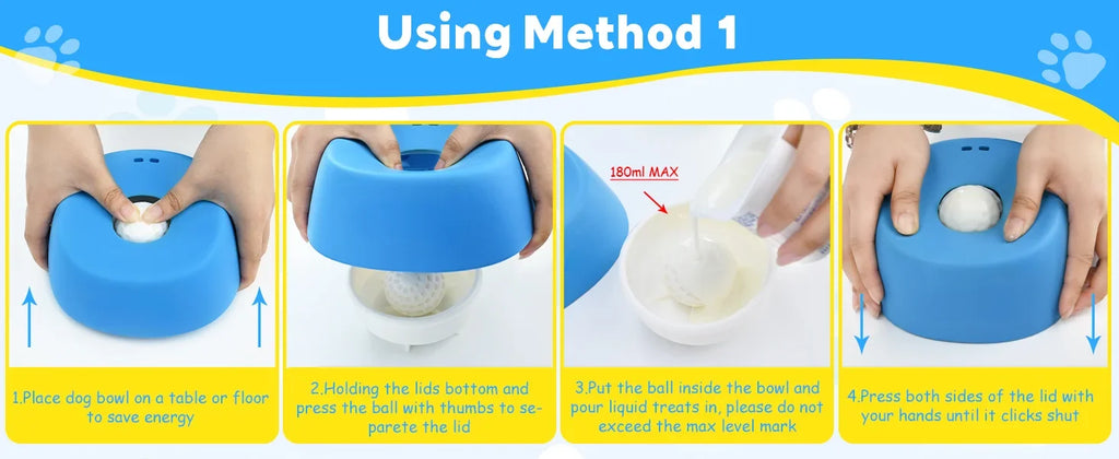 Comedero Lento Esférico "Lick-Ball" - Anti-Ansiedad para Perros.