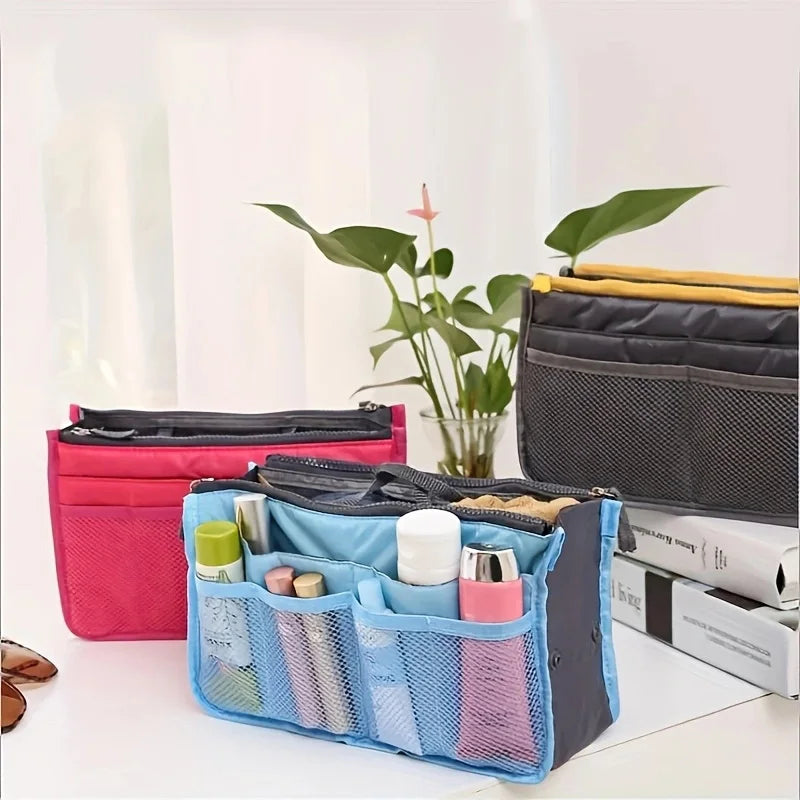Bolsa Organizadora de Viaje y Cosméticos: Gran Capacidad y Portátil.