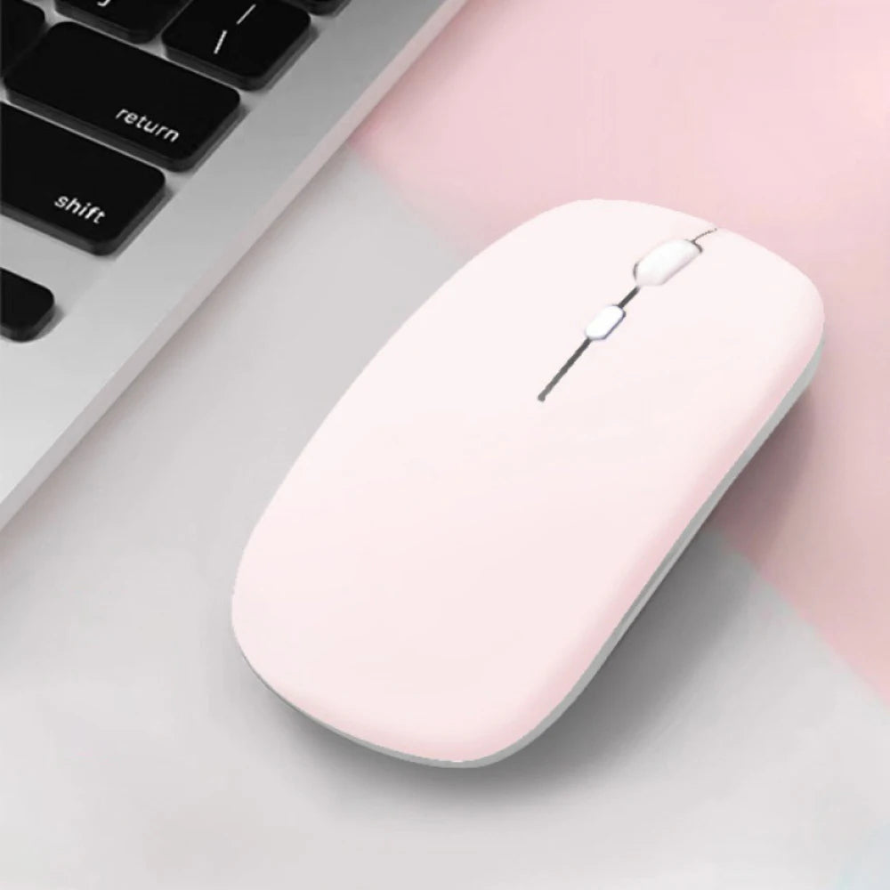 Mouse Inalámbrico Ultra Slim: Bluetooth y Clic Silencioso.