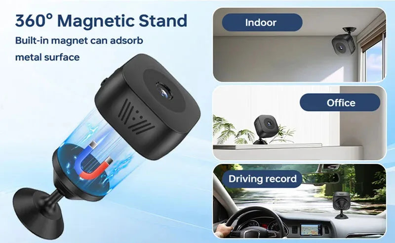 Set de Mini Cámara de Seguridad WiFi HD - Monitor de Bebé y Vigilancia Remota