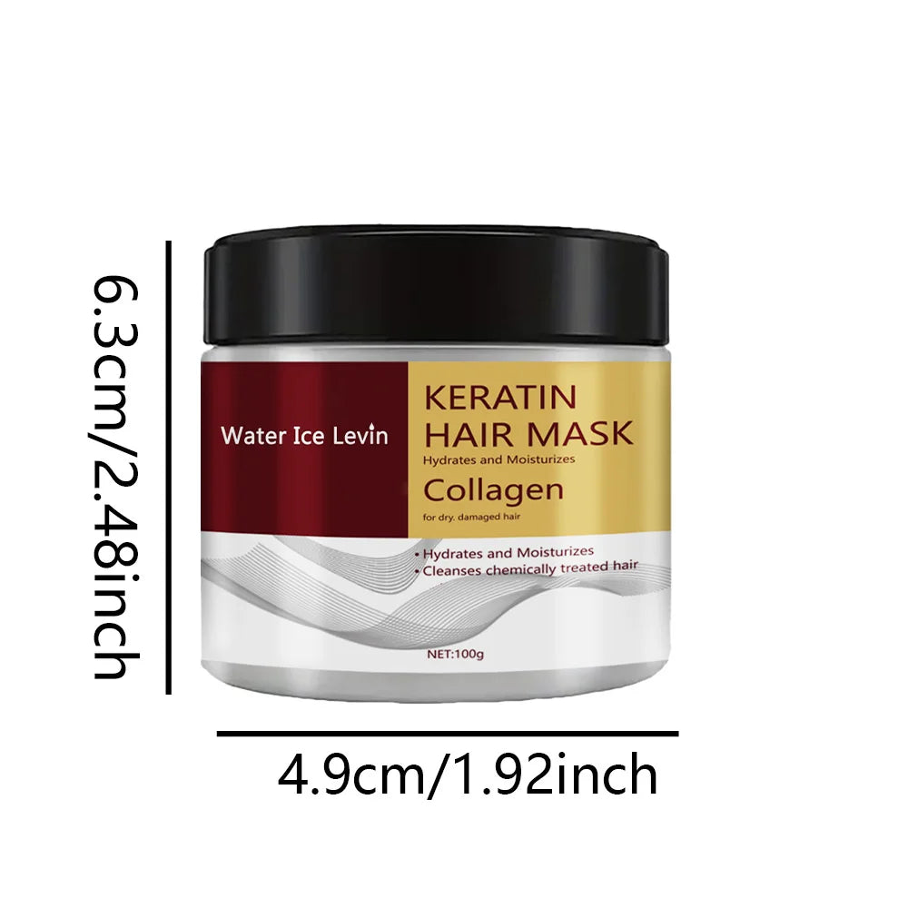 Mascarilla de Keratina y Colágeno - Reparación Intensiva y Brillo Espejo
