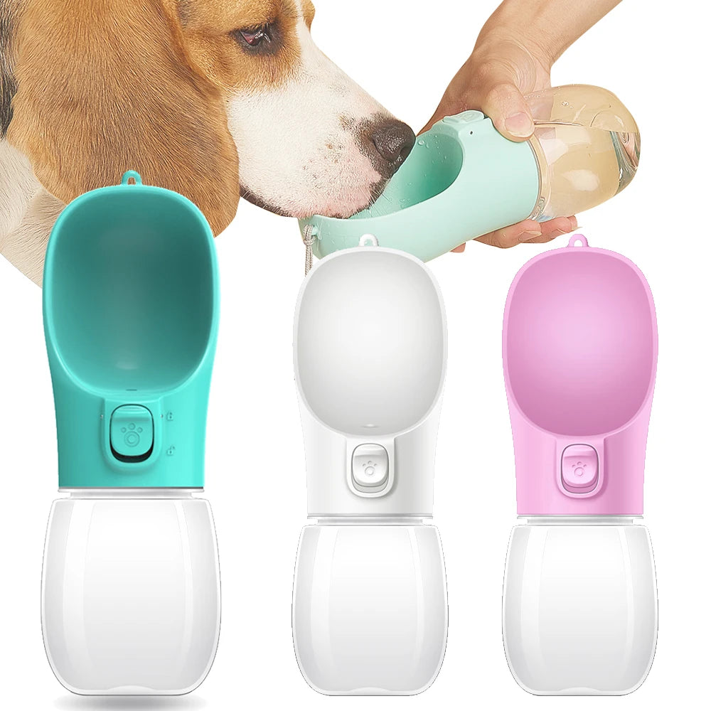 Bebedero Portátil Antiderrames para Perros y Gatos.