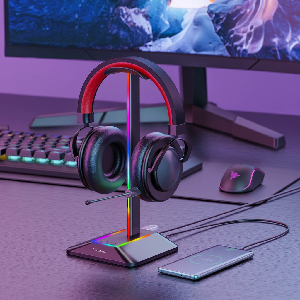 Soporte para auriculares New Bee Z8 RGB...