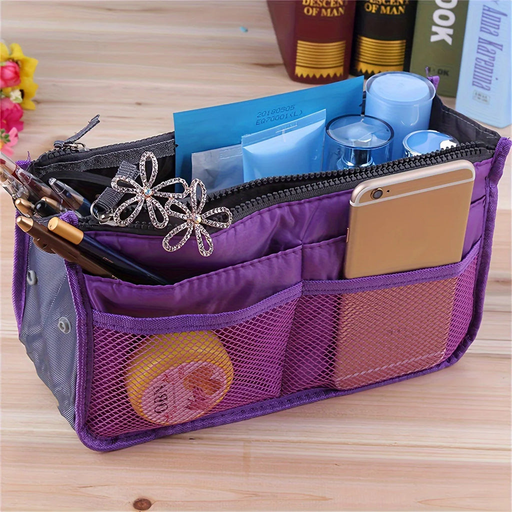 Bolsa Organizadora de Viaje y Cosméticos: Gran Capacidad y Portátil.