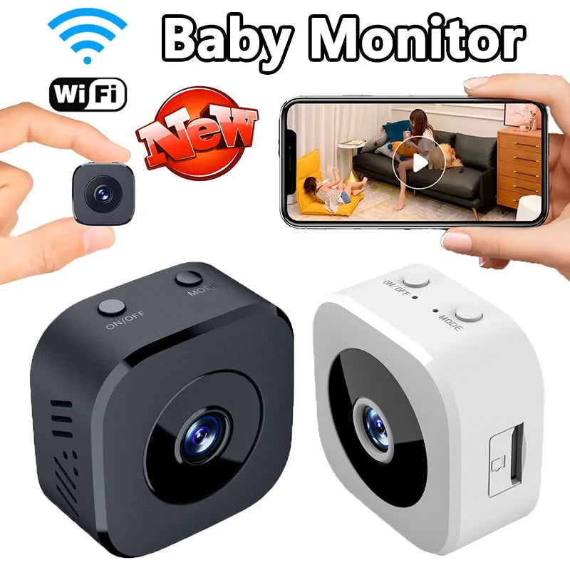 Set de Mini Cámara de Seguridad WiFi HD - Monitor de Bebé y Vigilancia Remota
