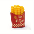 Set de 12 Pinzas para Bolsas "French Fries" - Clips de Sellado con Base Magnética