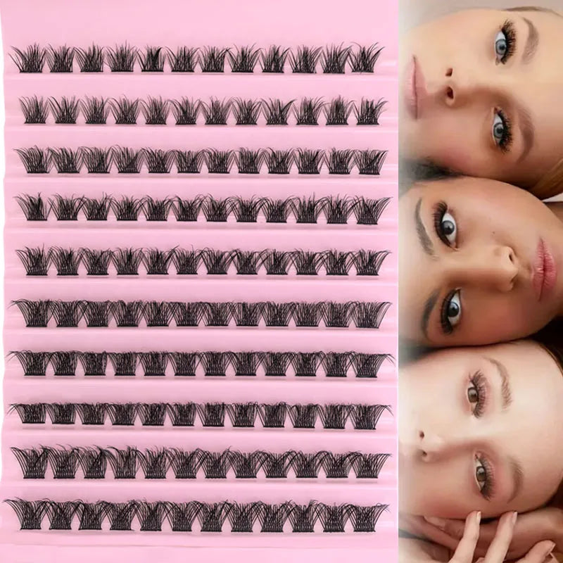 Kit de Extensiones de Pestañas DIY - Lash Clusters con Bond & Seal