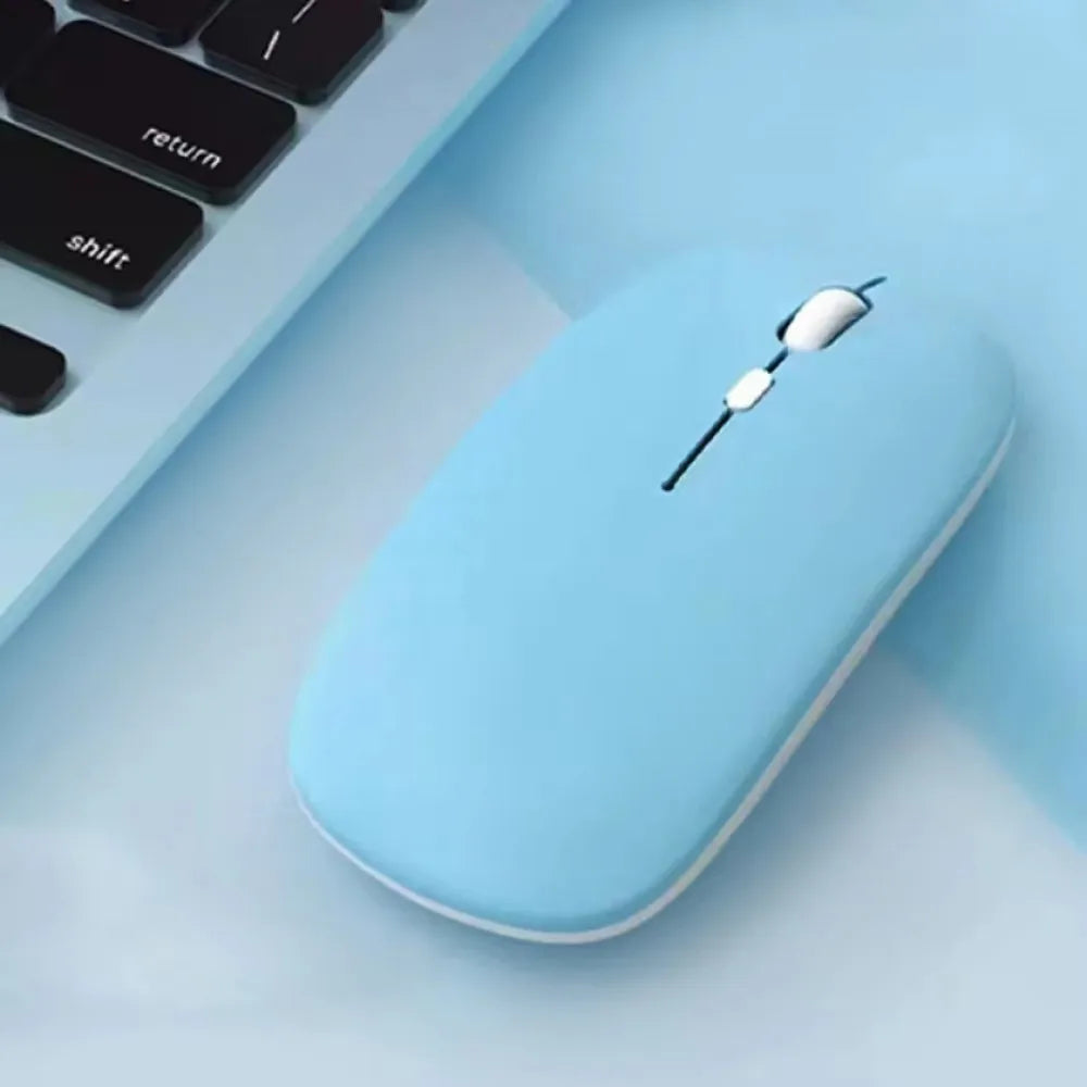 Mouse Inalámbrico Ultra Slim: Bluetooth y Clic Silencioso.