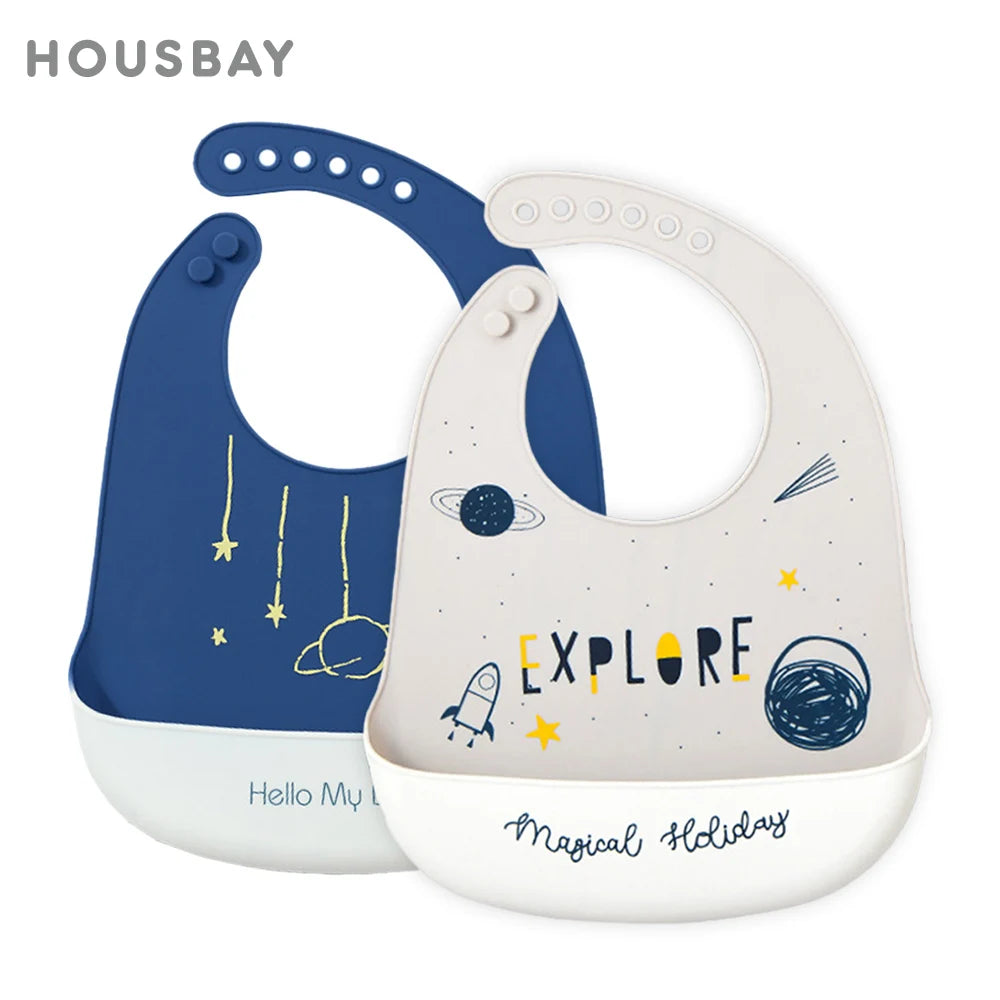 Babero Impermeable con Recolector de Migajas