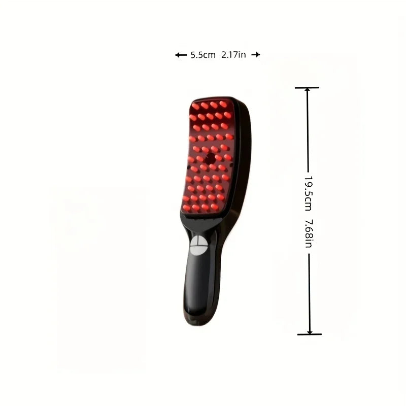 Cepillo Masajeador Capilar "Bio-Grow" - Terapia de Luz Roja y Vibración
