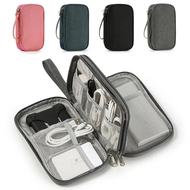 Estuche Organizador de Cables y Gadgets - Maletín de Viaje Portátil