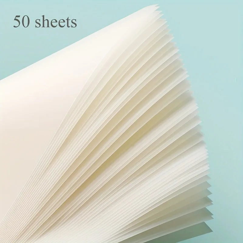 Notas Adhesivas Transparentes - Pack de 50 Hojas Impermeables.