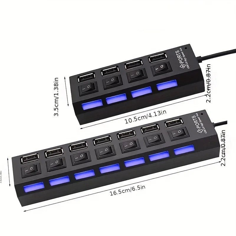Hub USB 3.0 de alta velocidad con 4/7 puertos...